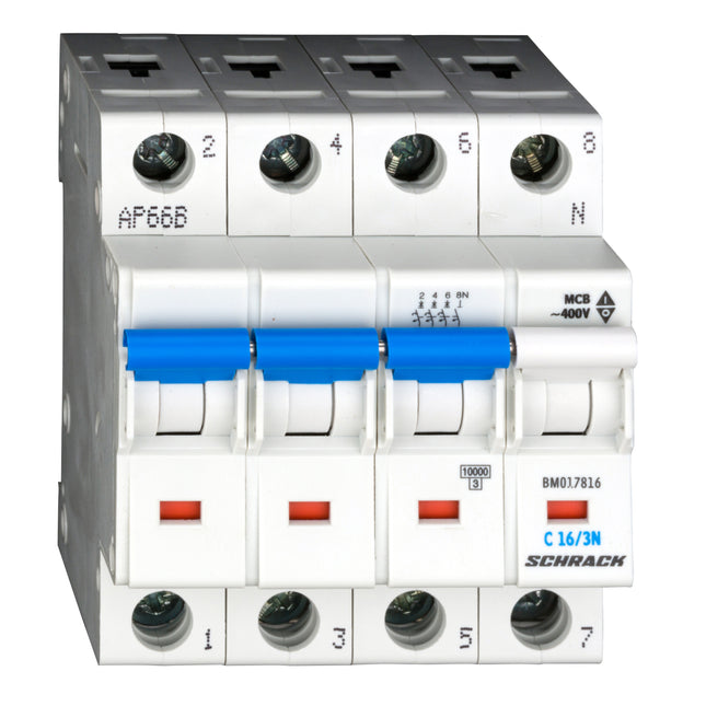Sicherungsautomat, Kennlinie C, 16A, 3+N, 10kA