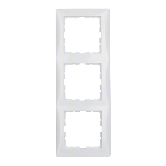 Abdeckrahmen 3-fach S.1 - polarweiß / glänzend