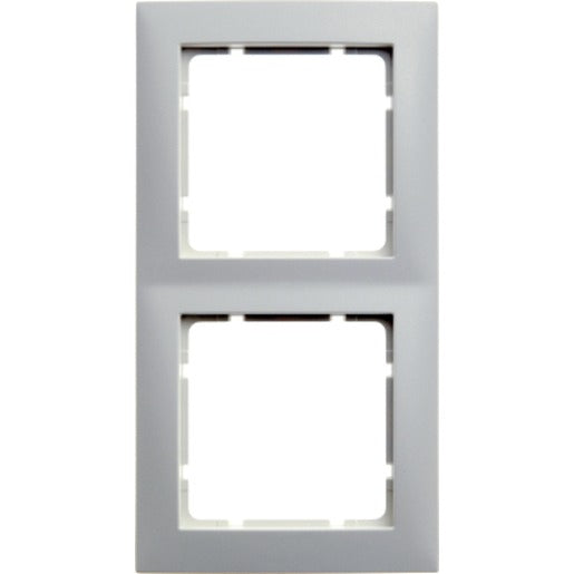 Abdeckrahmen 2-fach S.1 polarweiß / glänzend bruchsicher