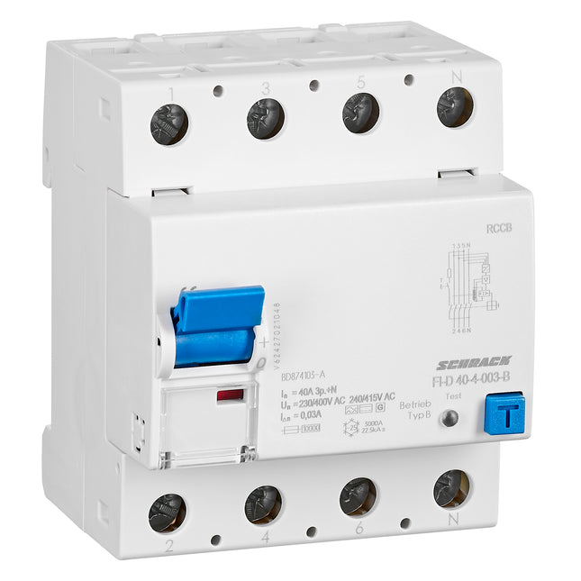 Allstromsensitiver FI-Schalter 40A,4-polig,30mA, Typ B(fq),G