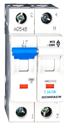 Sicherungsautomat, Kennlinie C, 16A, 1+N, 10kA