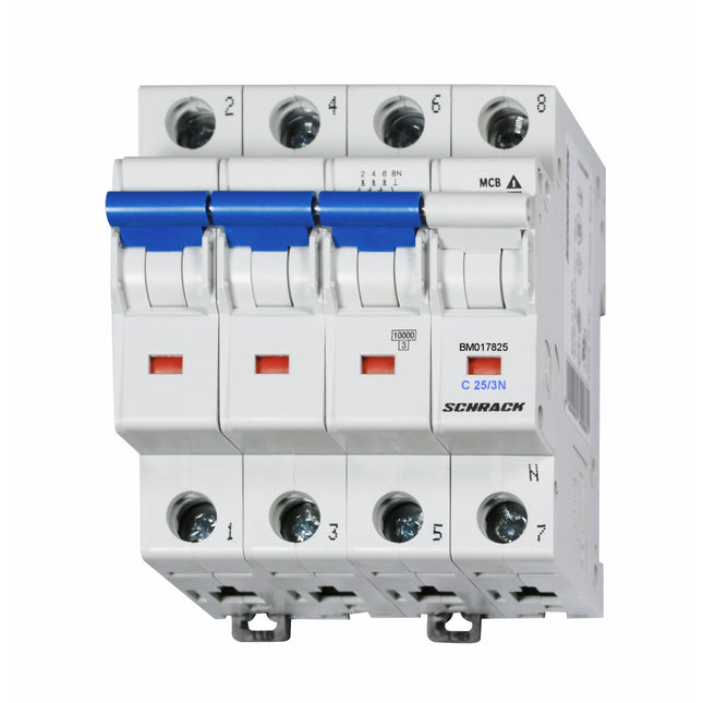 Sicherungsautomat, Kennlinie C, 25A, 3+N, 10kA
