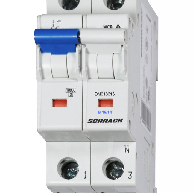 Sicherungsautomat, Kennlinie B, 16A, 1+N, 10kA