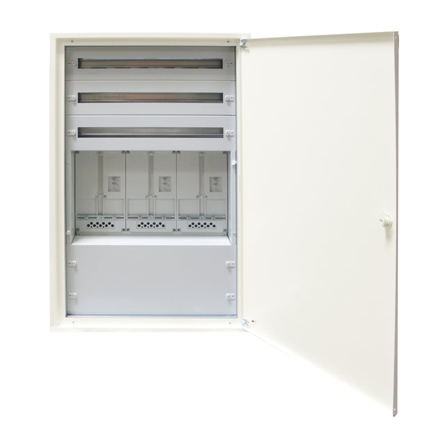 Eco-UP-Verteiler 3U24 + Mauerwanne EVN-RAL9016