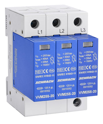 Überspannungsableiterset 3+0 für TN-C System, Klasse T2(C)
